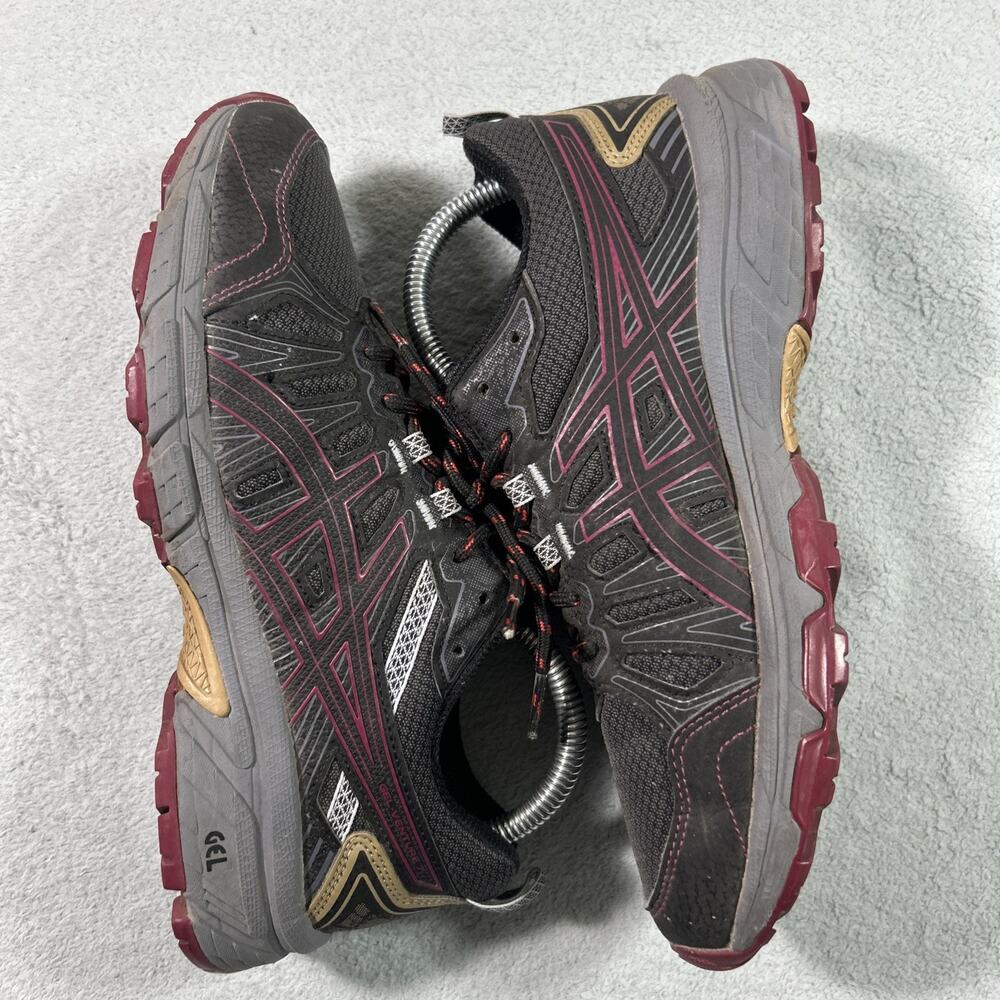 Vintage 2000s Asics Gel-Venture Shoes Women 7.5 Hiker Black Purple 1012a476 Gy